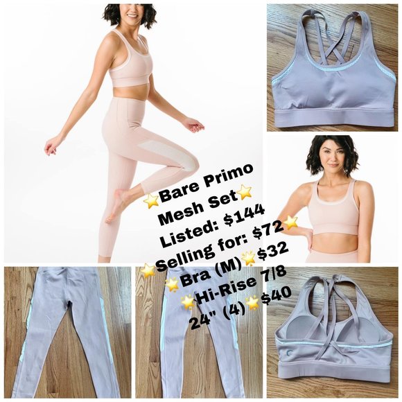 Zyia-Bare Primo Mesh Leggings & Bra - Picture 1 of 1